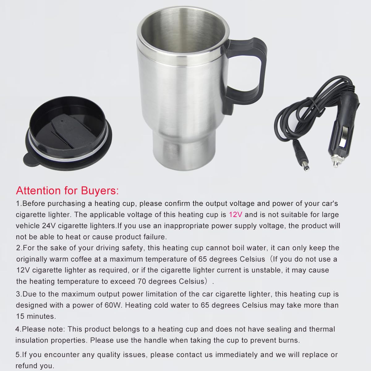 MOSANDON constant-temperature heating technology maintains warm beverages during trips.