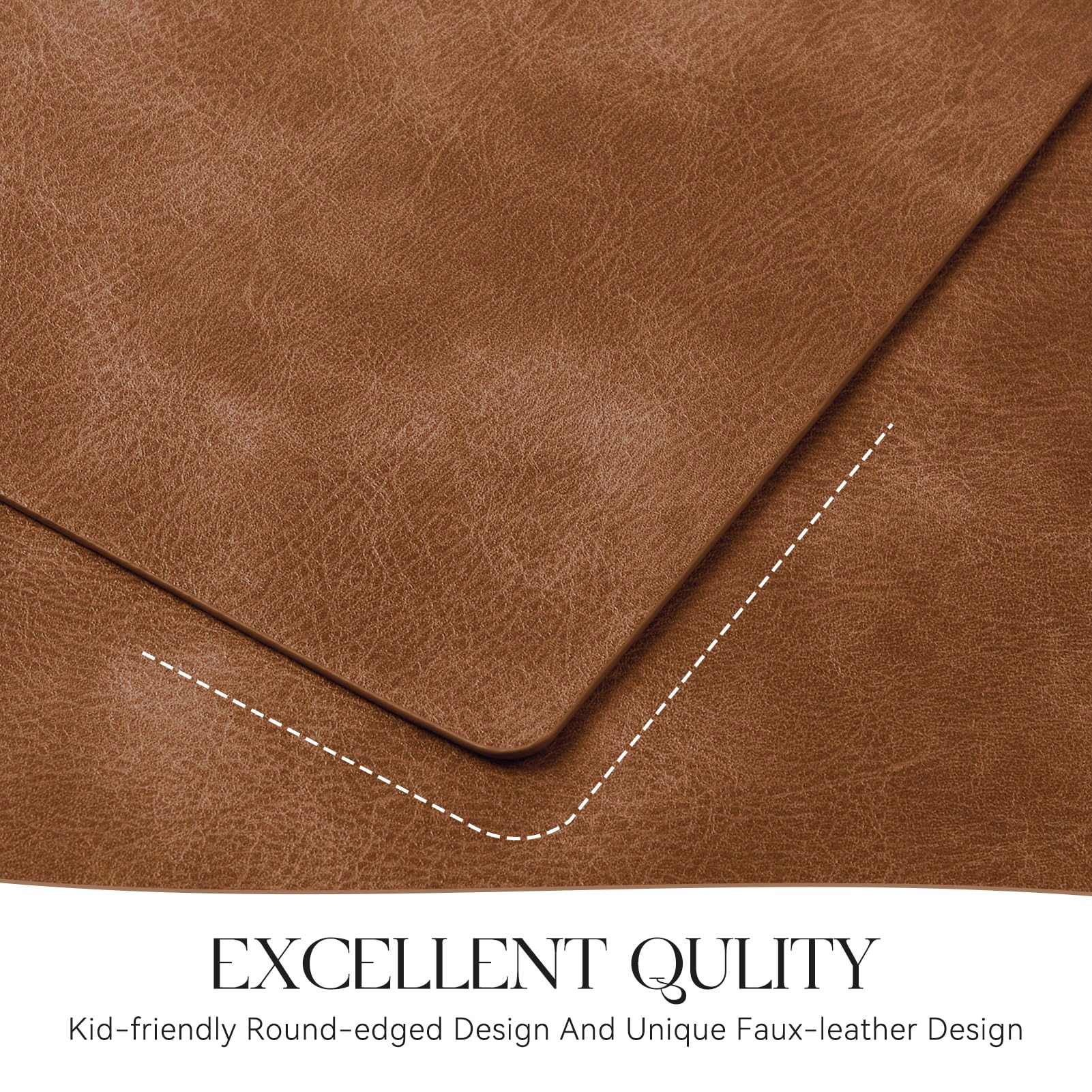 MOSAYT reversible design shown for two looks in one placemat set.