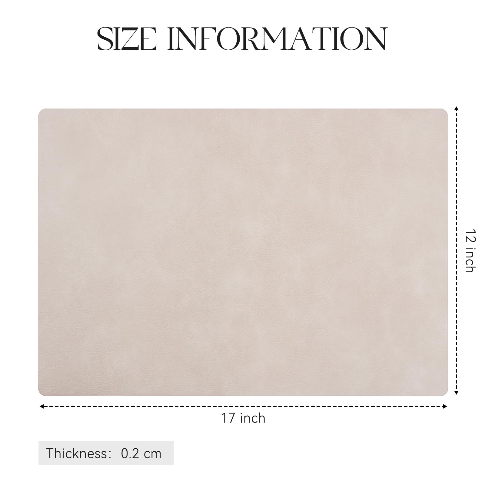MOSAYT placemats beige heat resistant up to 212F for safe serving.