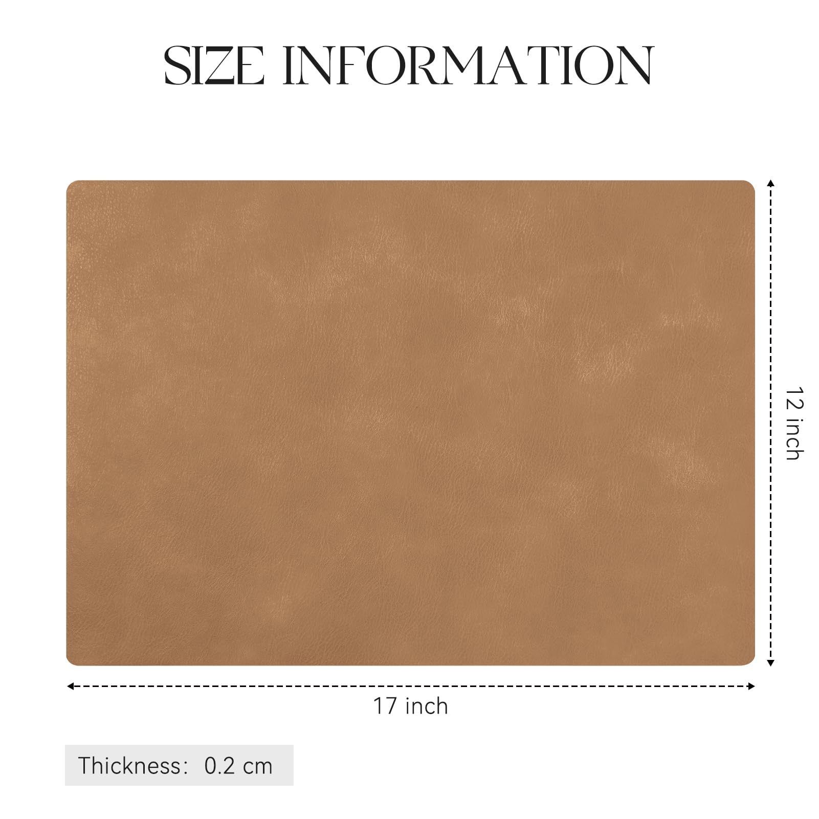 MOSAYT vinyl placemats camel compact roll storage for easy closet organization