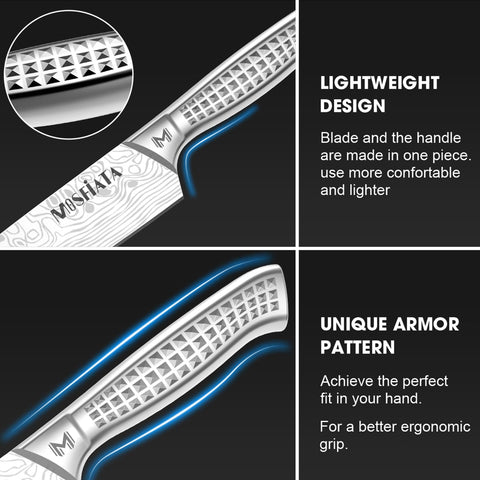 MOSFiATA 5-inch Santoku knife for small prep tasks