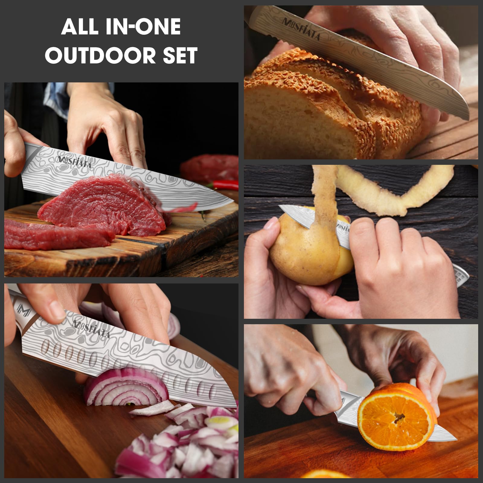 MOSFiATA 8-inch carving knife for roasts and large cuts