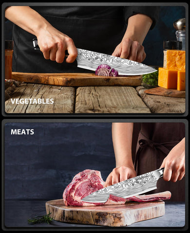 MOSFiATA knife sharpener included for easy edge maintenance.