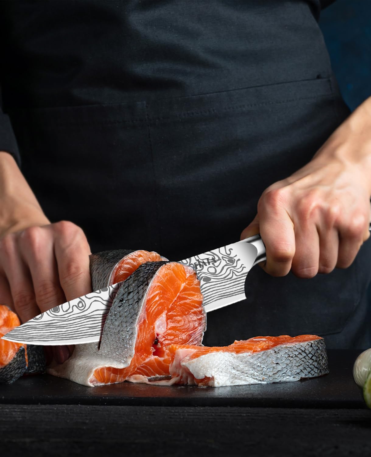 MOSFiATA ergonomic handle delivers comfortable grip during extended prep.
