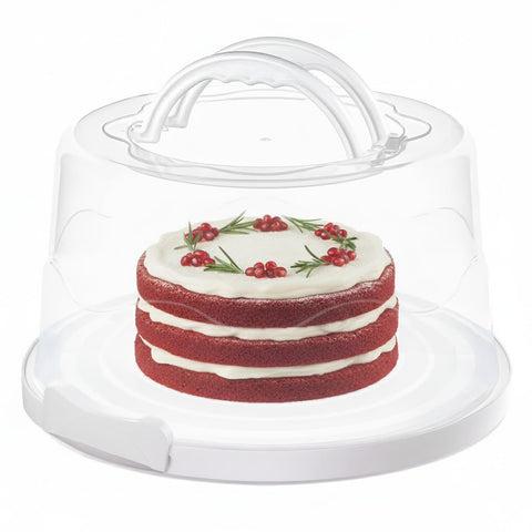 MosJos extra-large cake carrier with dome lid for secure transport