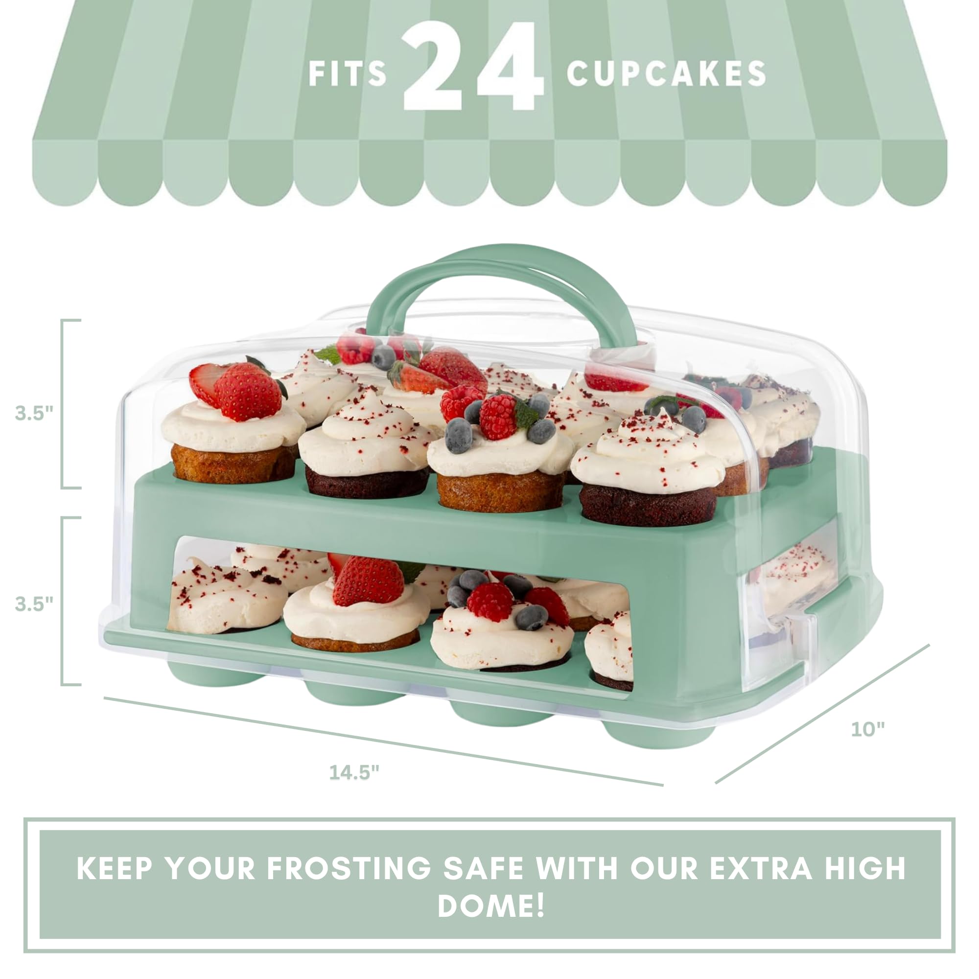 MosJos carrier converted into a cake stand for centerpiece display.