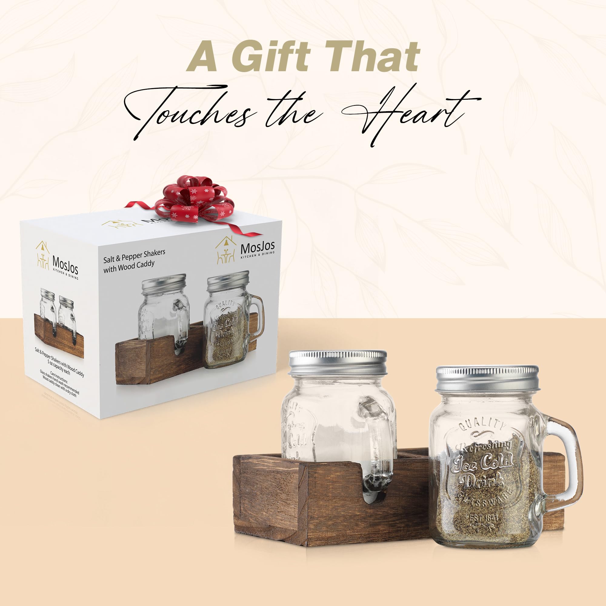 MosJos Mason Jar Shakers on display as stylish kitchen decor