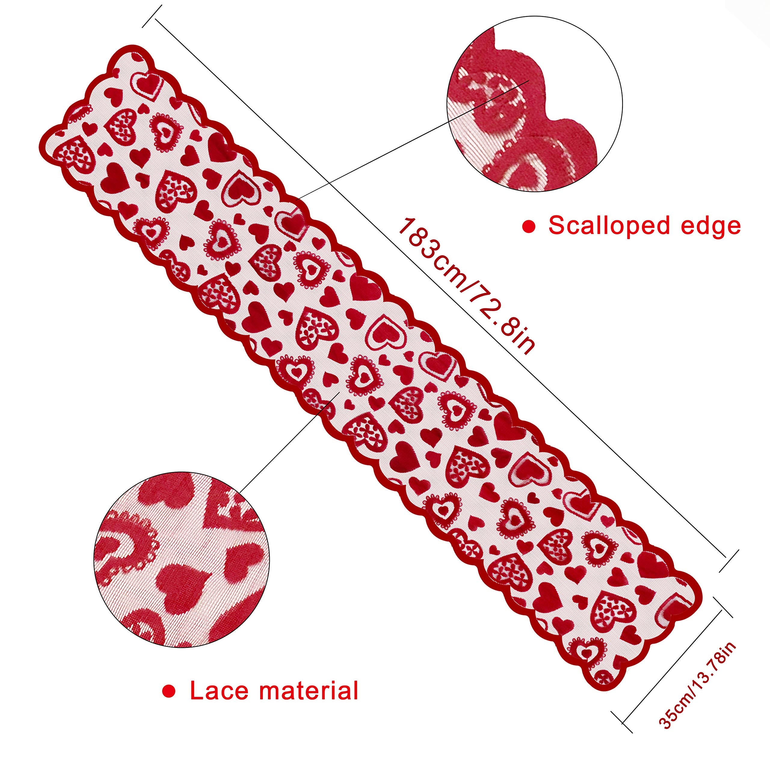 Mosoan Valentines table runner adds cozy charm to dining setups
