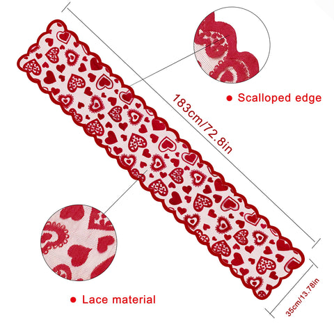 Mosoan Valentines table runner adds cozy charm to dining setups