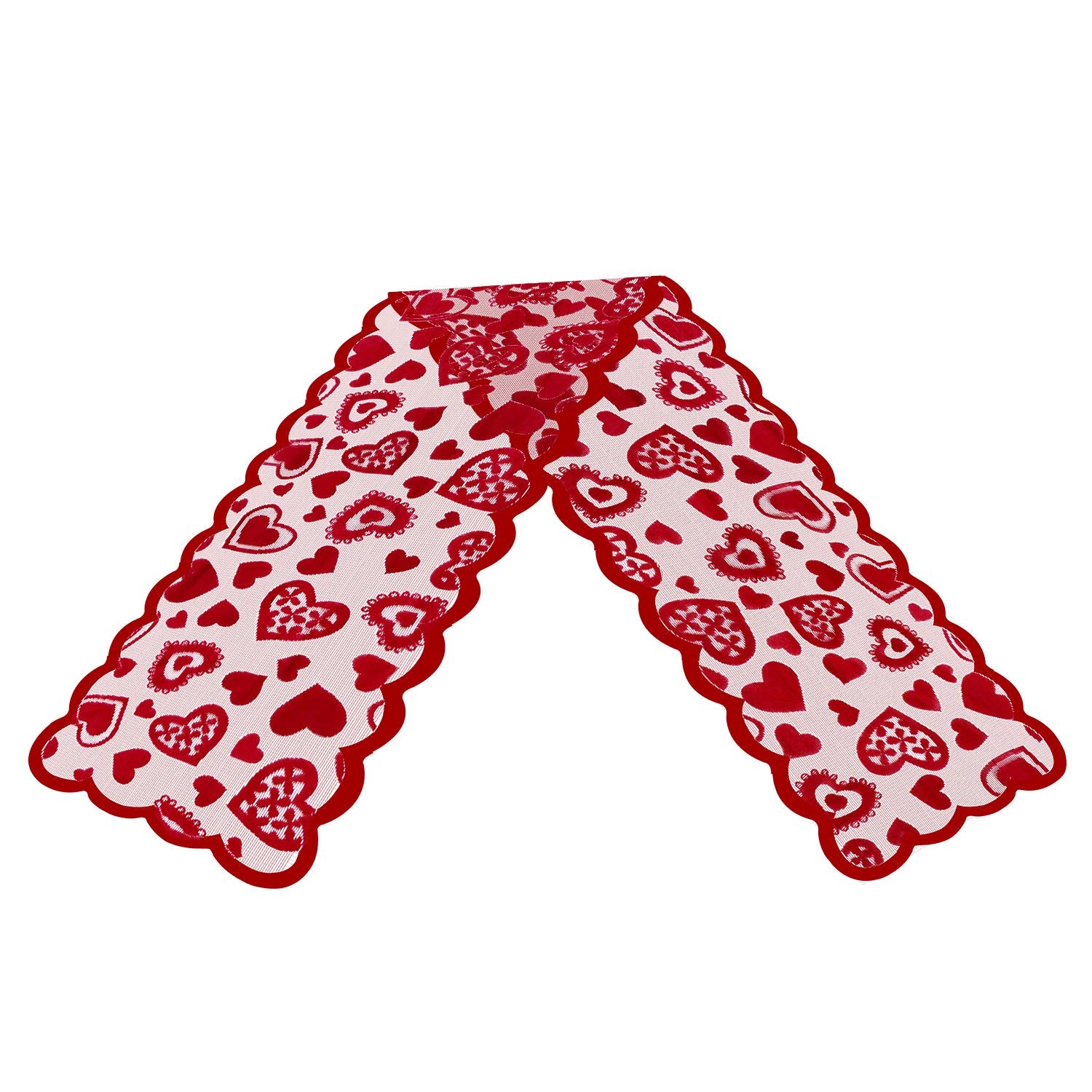 Mosoan Valentines table runner suited for outdoor patio decorations