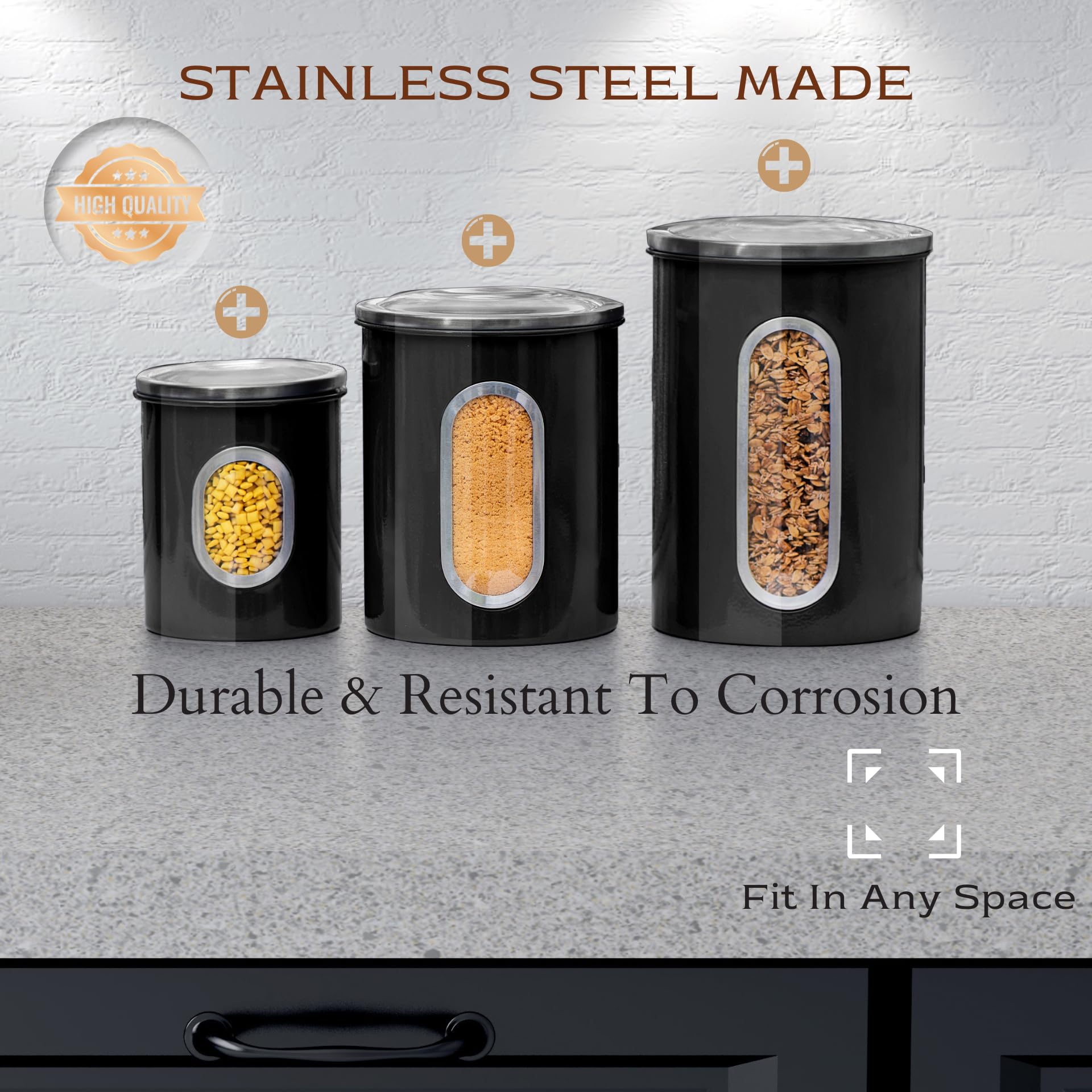 Moss & Stone finish resists fingerprints for easy cleaning.