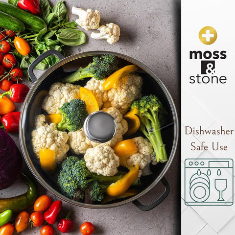 Moss & Stone easy-clean nonstick pan for quick post-cook cleanup.