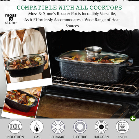 Moss & Stone glass aroma lid with vent for flavor-enhancing steam