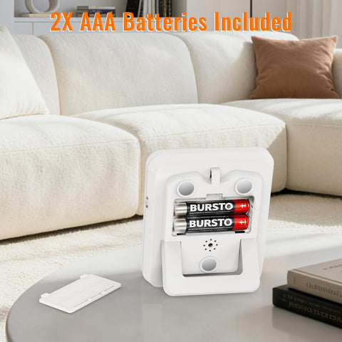 MOSTRUST adjustable alarm volume with red flashing light for clear alerts