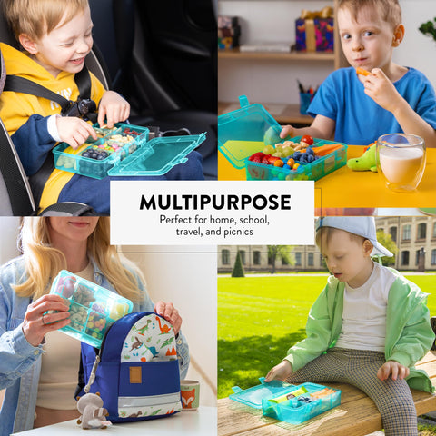 MotherCould snack box 2-pack blue BPA-free material for safe storage