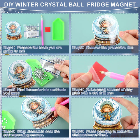 Motipuns diamond painting magnets sticking to metal surfaces.