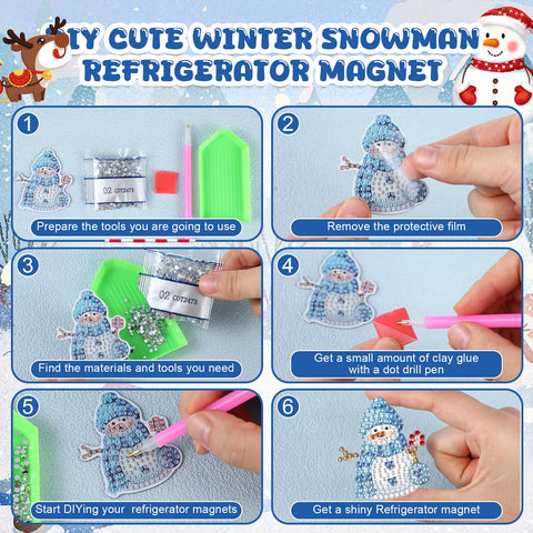 Motipuns DIY diamond painting magnets provide a quick creative activity for home projects.