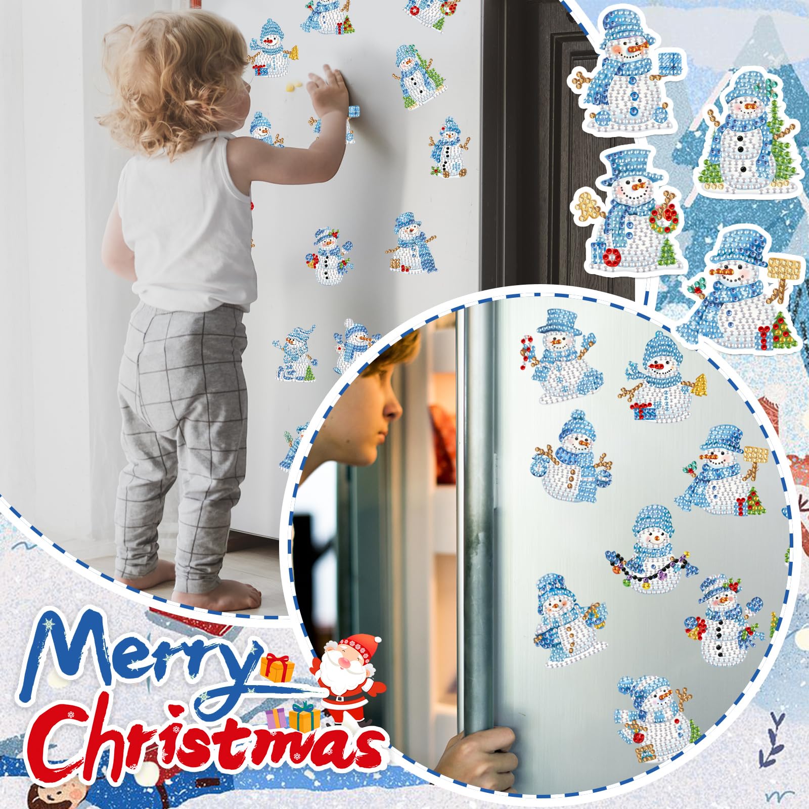 Motipuns magnetic diamond art on metal surfaces offers durable, reusable decor accents.