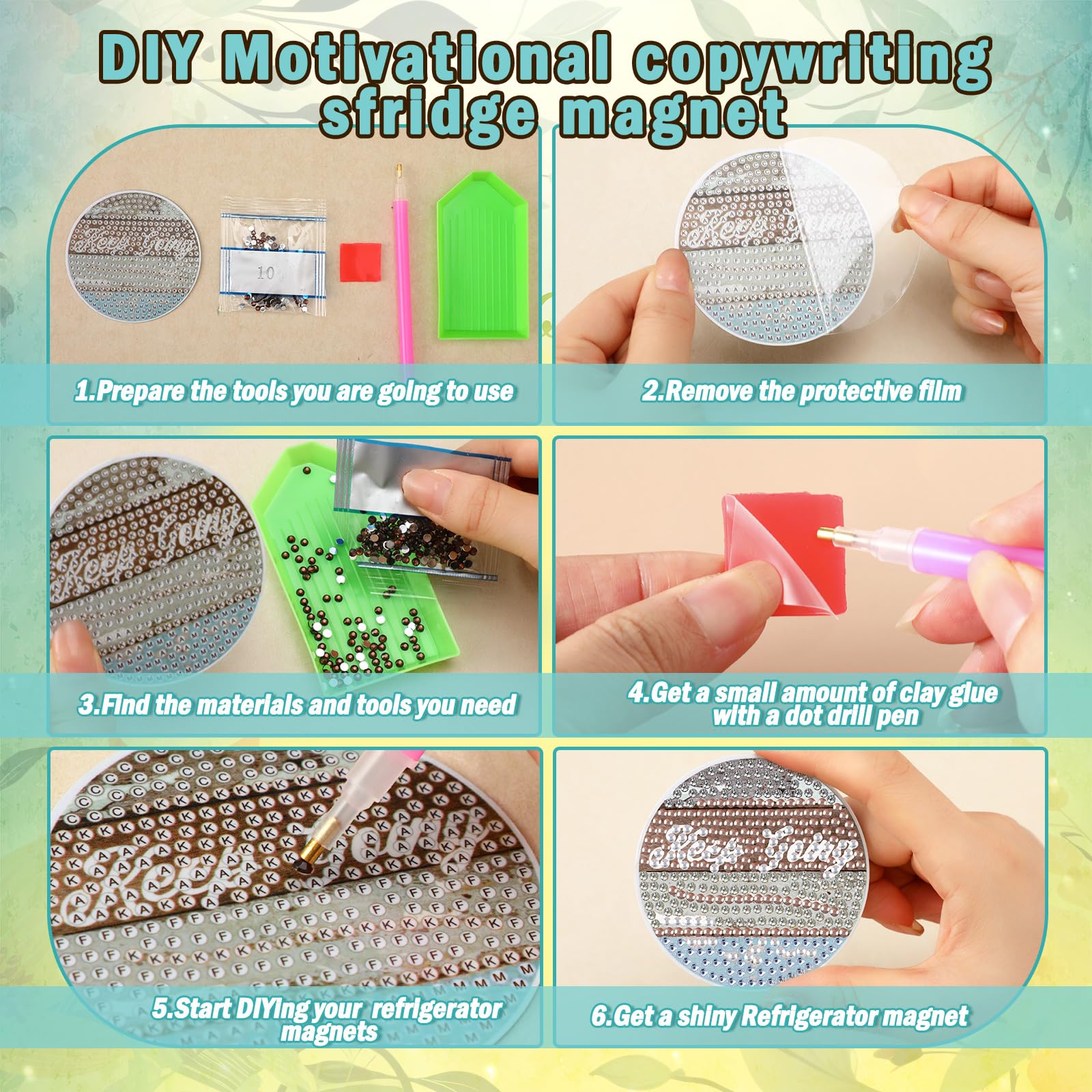 Motipuns fridge magnets showcase easy DIY decor with beginner-friendly steps