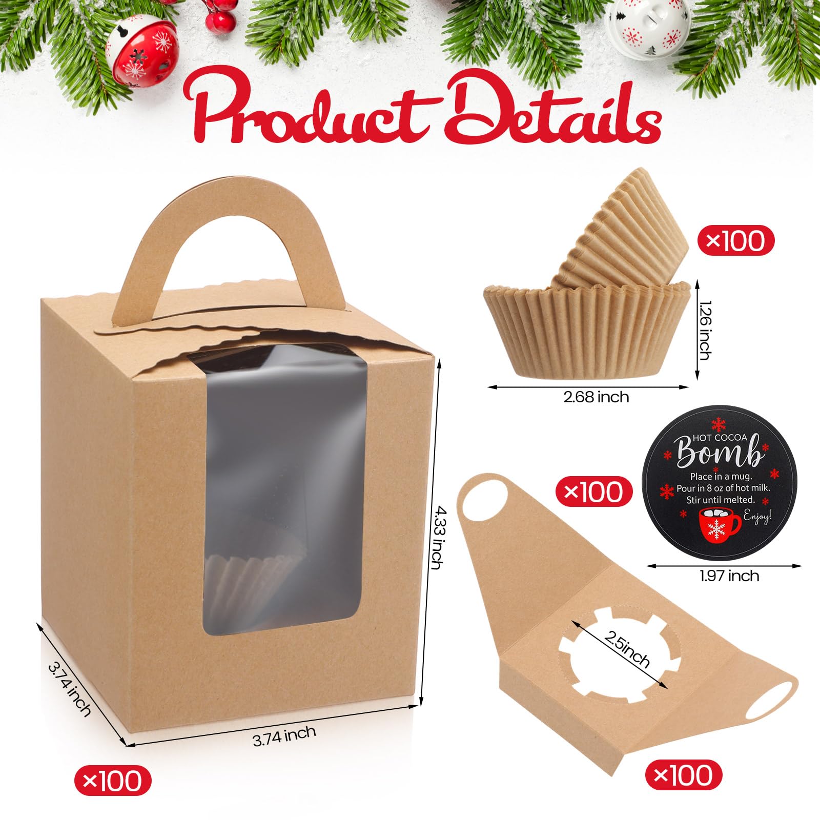 Motiskyy kraft paper boxes with window provide premium unboxing feel.