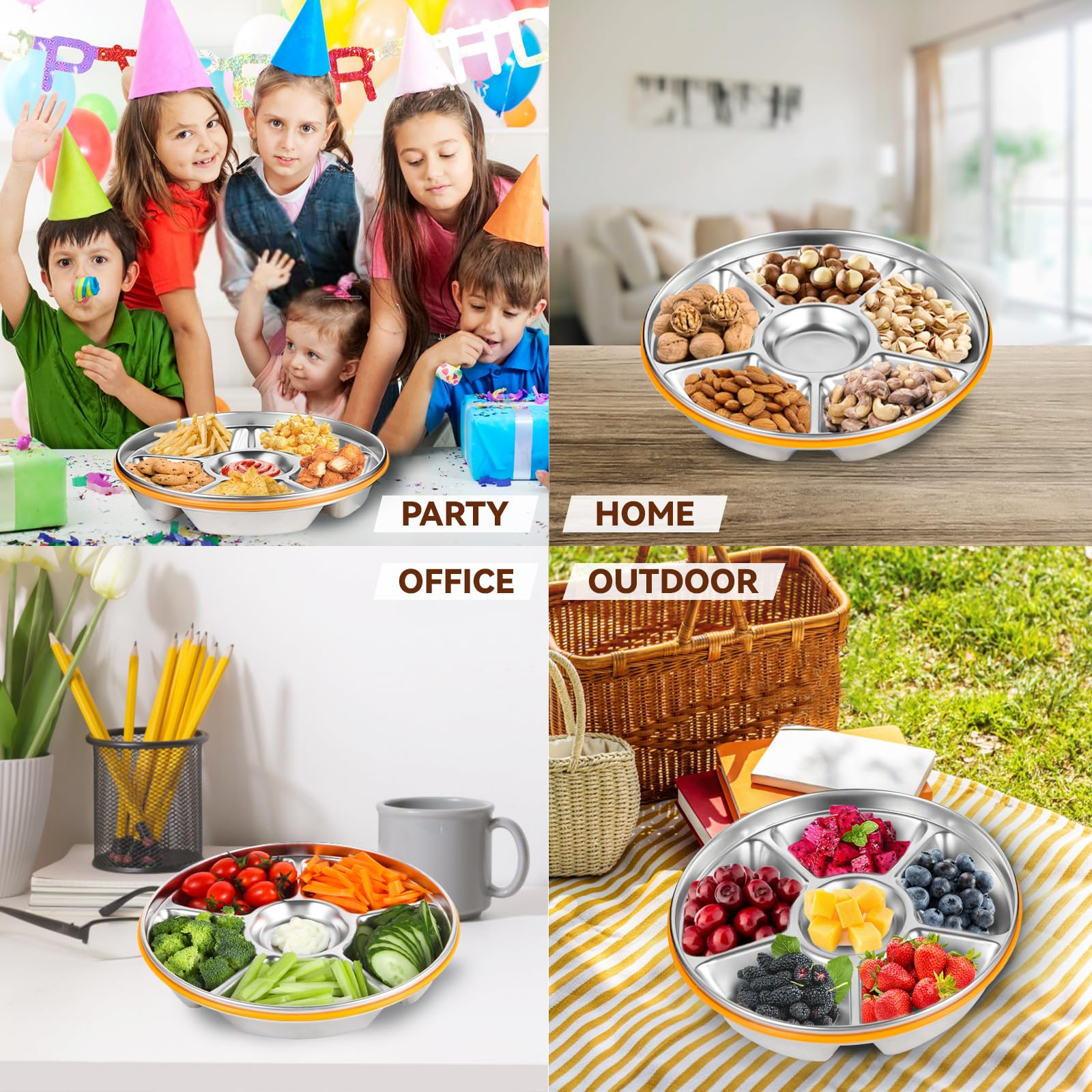 Motith airtight snap-on lid ensures spill-free storage and transport for outdoor events.