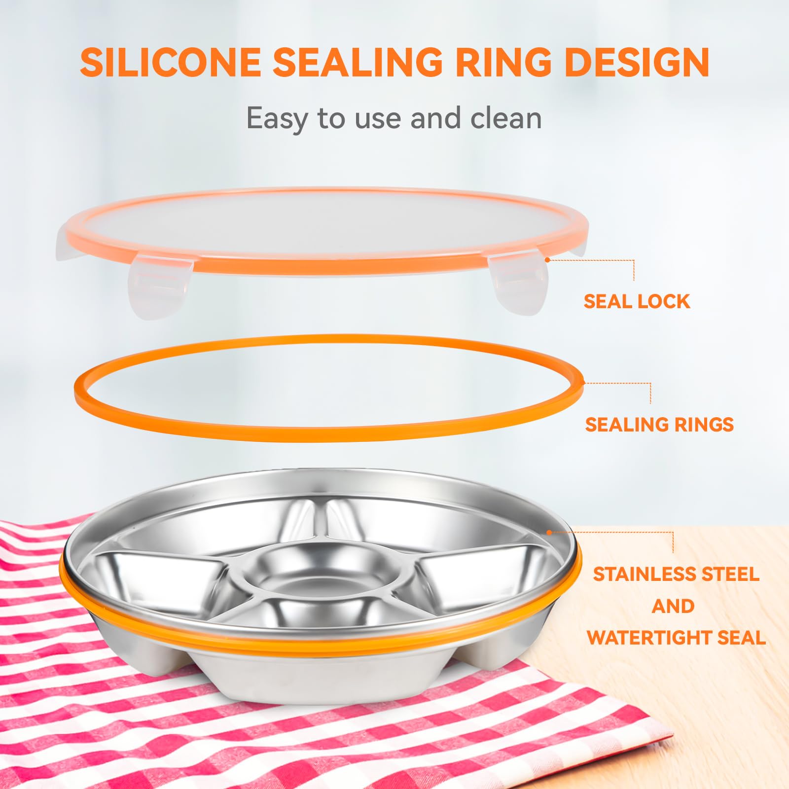 Motith dishwasher-safe and refrigerator-safe tray is easy to clean and store.