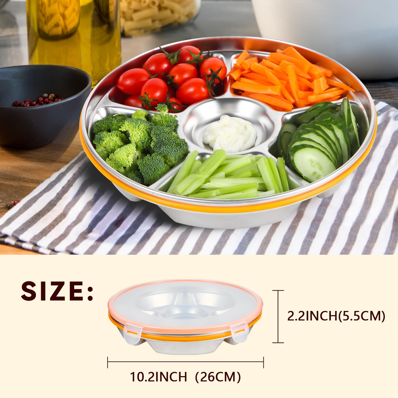Motith versatile snack tray for picnics and gatherings helps organize treats efficiently.
