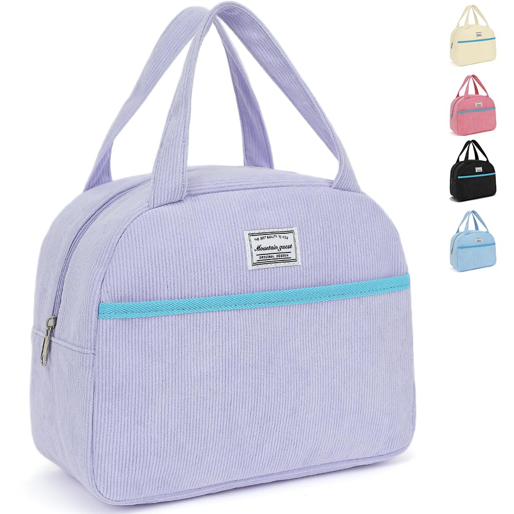 Mountain guest lunch bag front view with sleek design and portable feel.