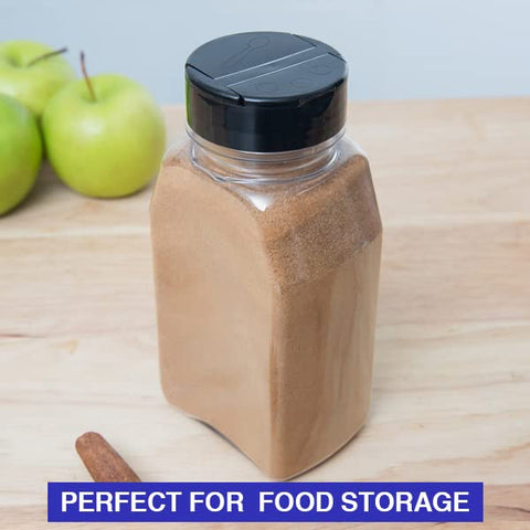 Mountain West spice jars spice-dispense use for easy seasoning.