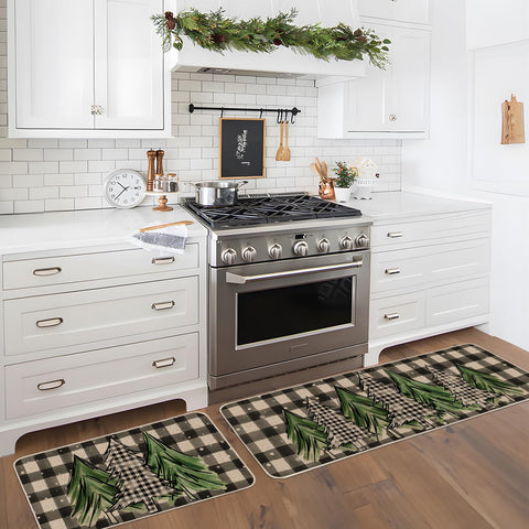 Moutina Durable Polyester rug door mat withstands daily foot traffic.