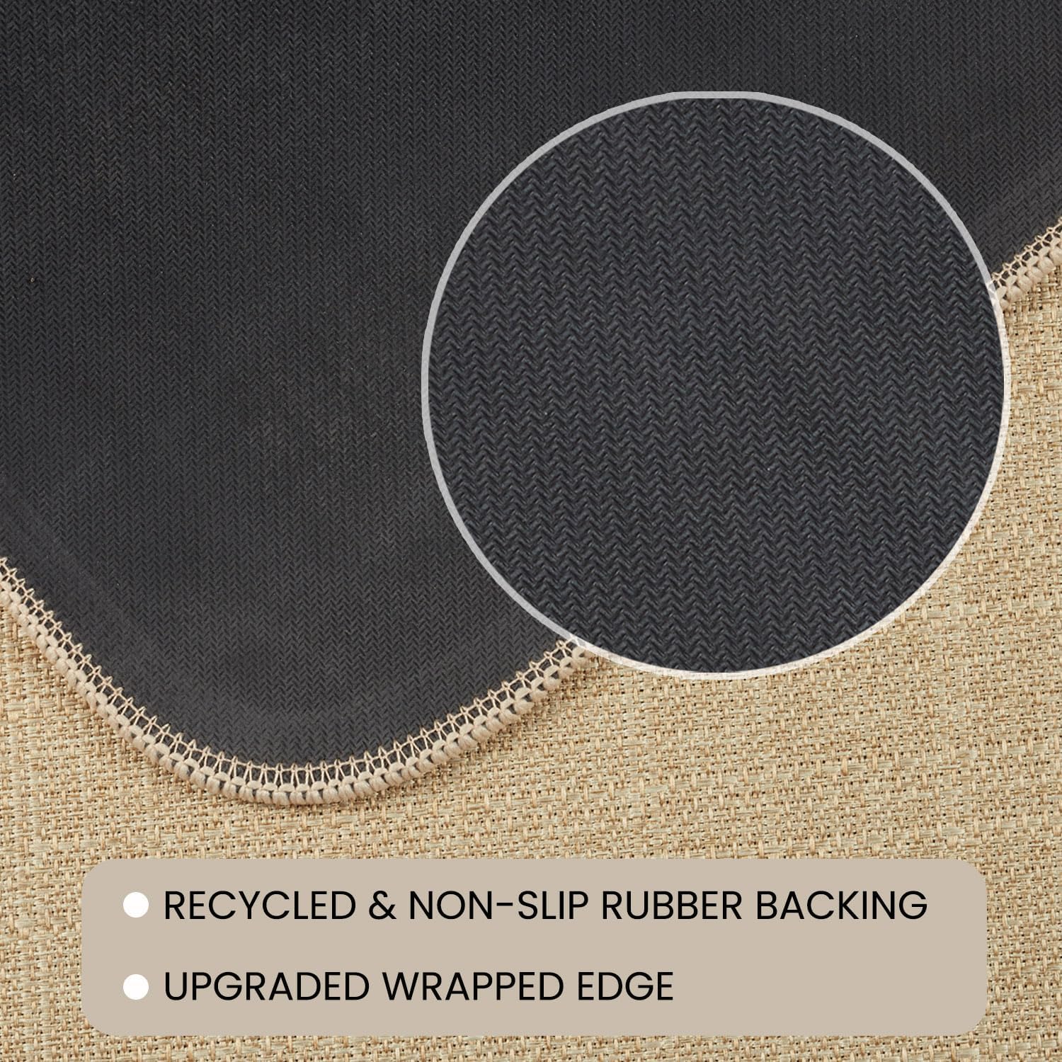 Moutina easy-clean rug makes maintenance quick and simple.