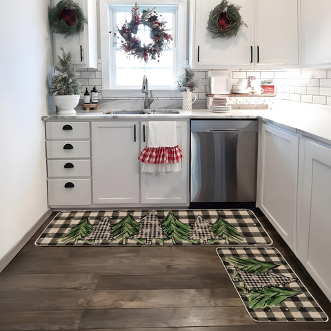 Moutina Seasonal décor mat for porches and kitchens enhances festive ambience and practicality.
