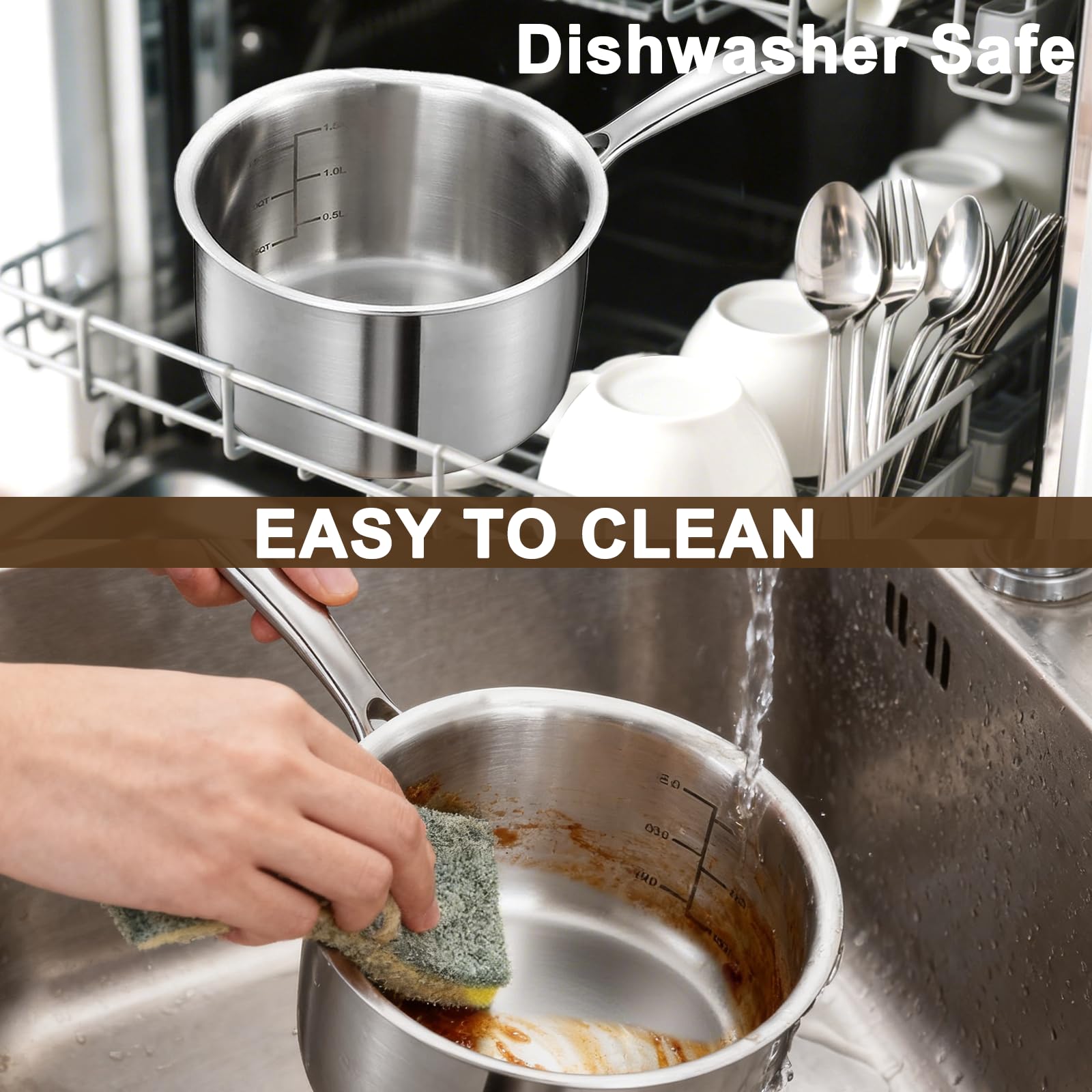 MOUTIUS glass lid visibility lets you monitor sauces and reduce steam loss.