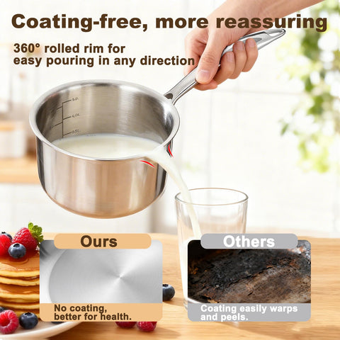 MOUTIUS ramen pot with glass cover for watching noodles without lifting lid.