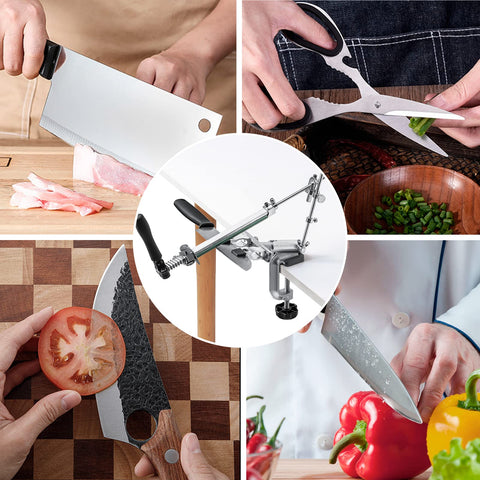 MOVIRON Ruixin Pro RX-009 sturdy G-clamp anchors to tables for stability.