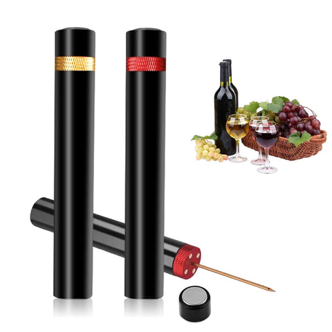 Movued Aeropop wine opener assembly demonstrates quick cork release for instant pouring