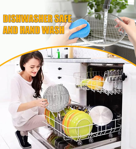 Moyios dehydrator rack collapsible design saves kitchen storage space.