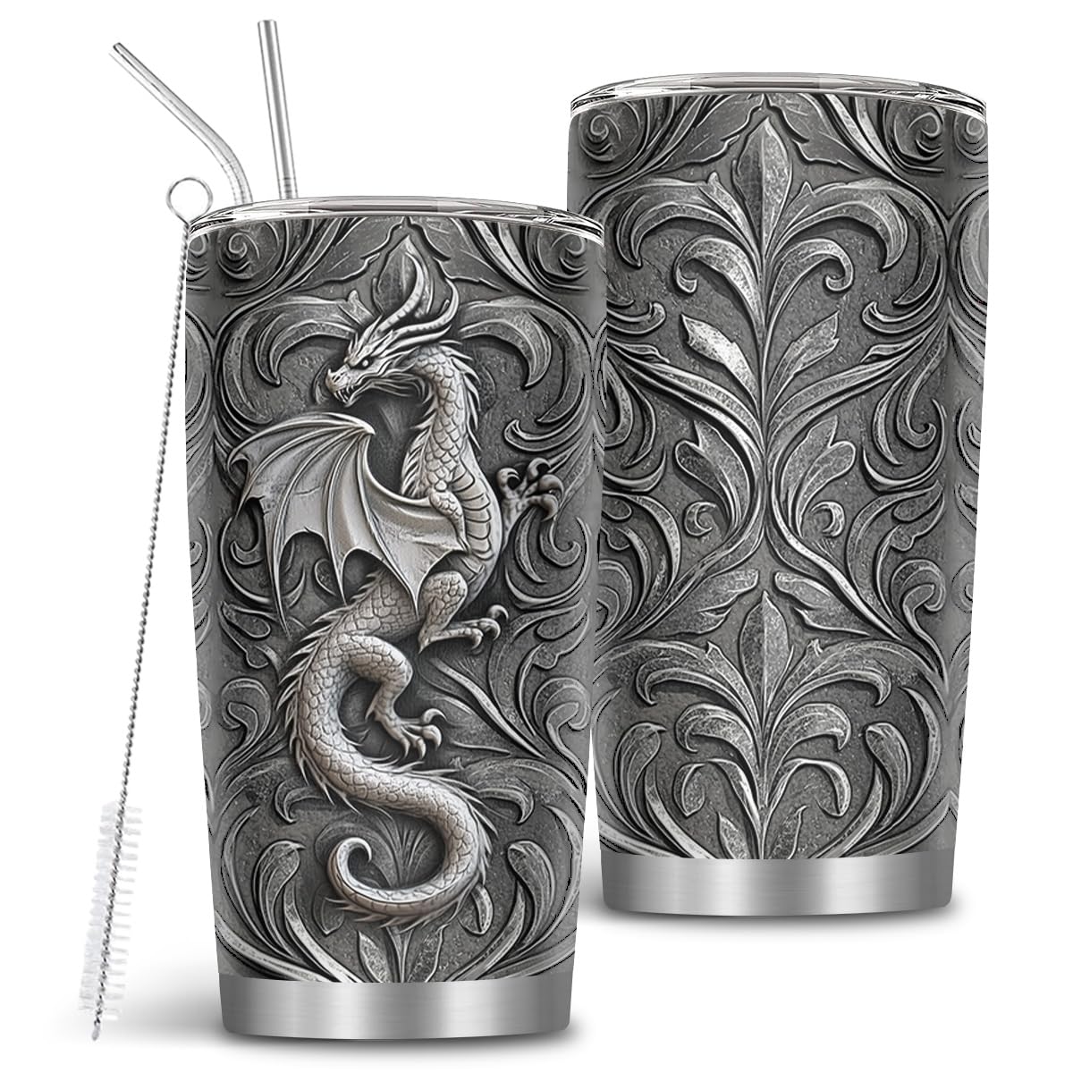 MoYueno Dragon Gifts dragon mug 20oz with bold dragon design for daily use