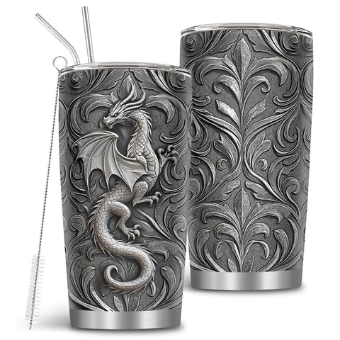 MoYueno Dragon Gifts dragon mug 20oz with bold dragon design for daily use
