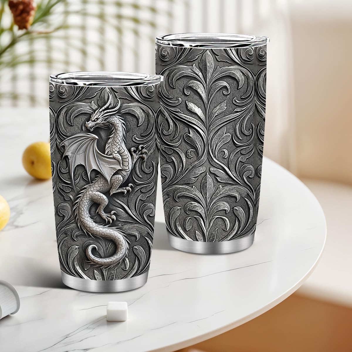 MoYueno Dragon Gifts flat printed dragon design adds eye-catching flair to any desk