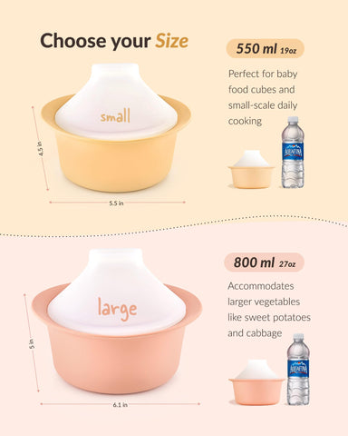 MOYUUM dishwasher-safe steamer saves cleanup time after meals.