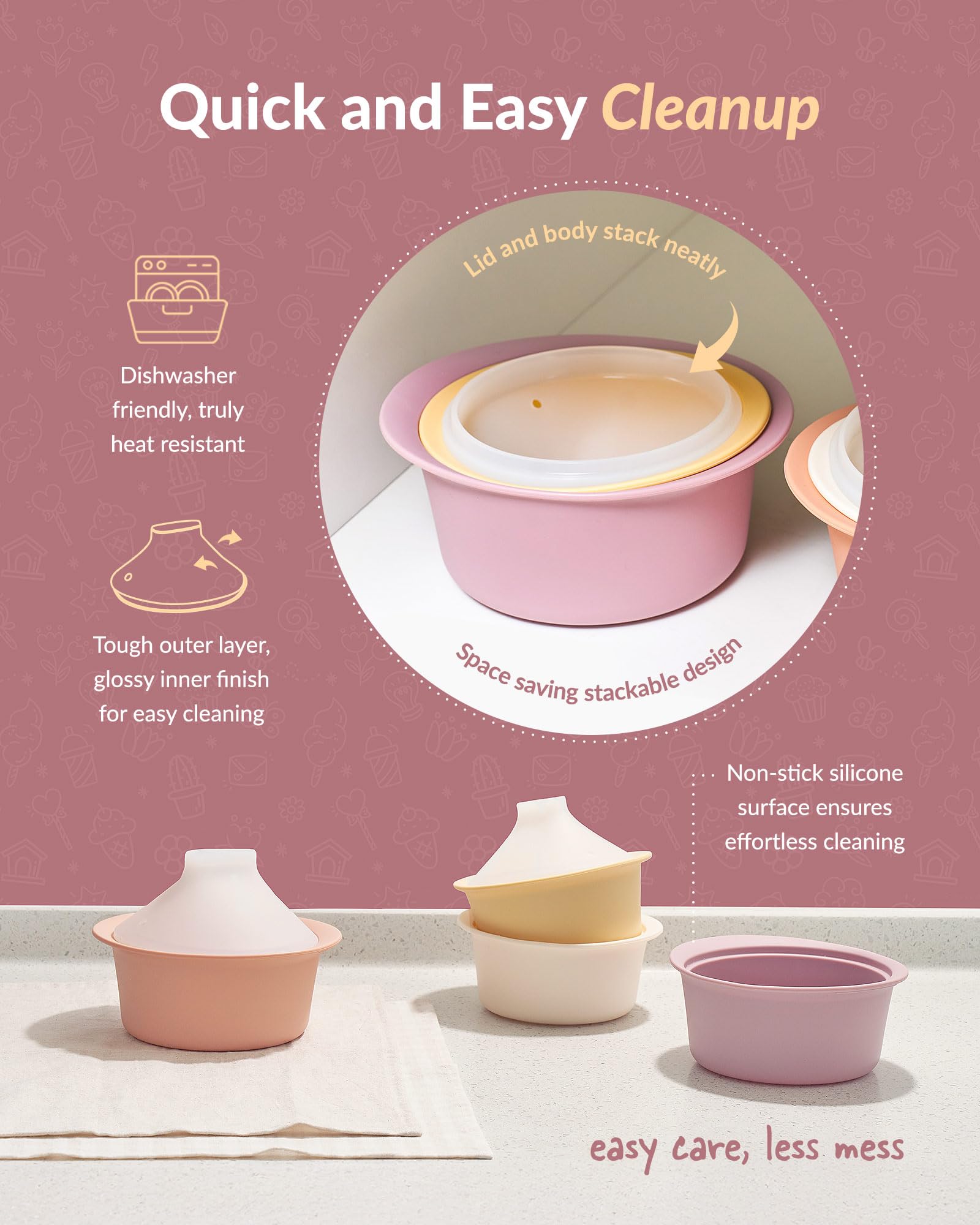 MOYUUM small 550ml steamer ideal for baby food cubes and small portions.