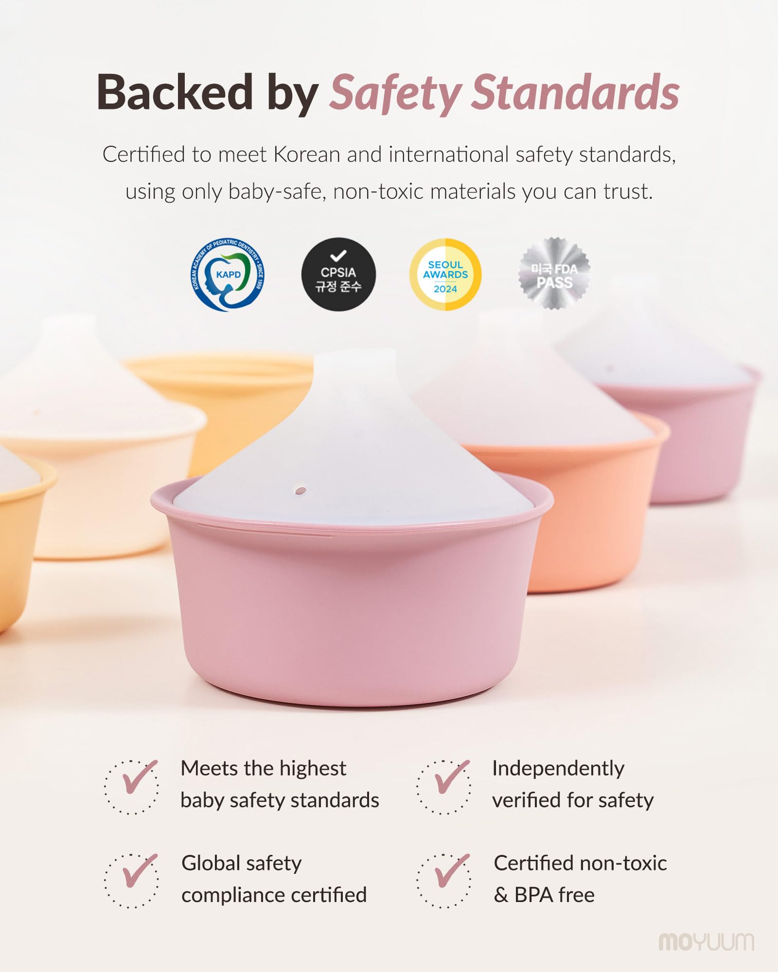 MOYUUM cone design stacks neatly for compact kitchen storage.