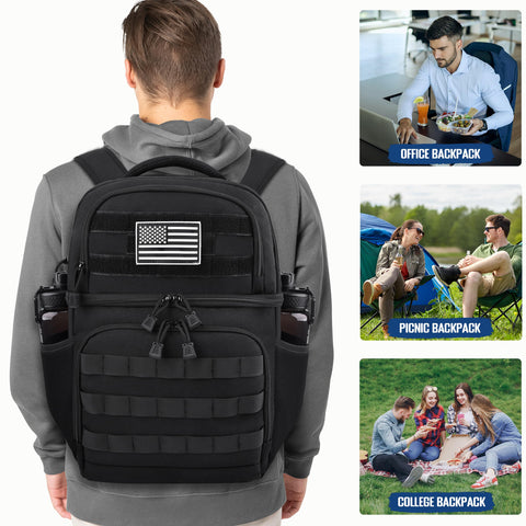 MOZETO lunch backpack versatile design for work, school, picnics, and trips