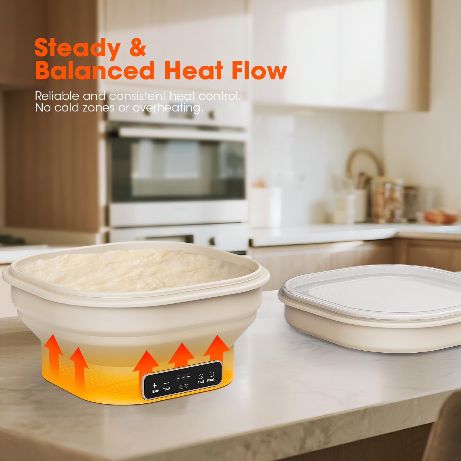 MQFORU multifunction heated bowl for yogurt, butter, and thawing