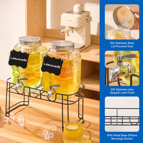 MQRFFTU stainless steel faucet provides leak-proof pouring and smooth flow.