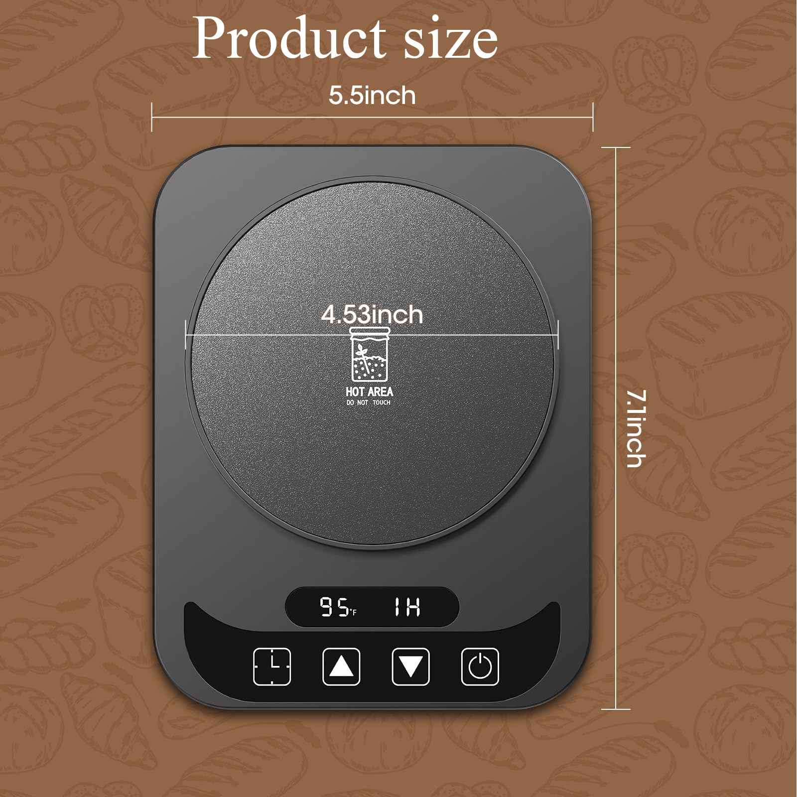 MQUPIN sourdough warmer timer function helps manage long fermentations safely.