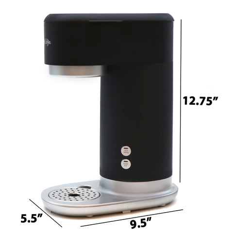 Mr. Coffee under four minutes to a bold cup, ideal for busy mornings.