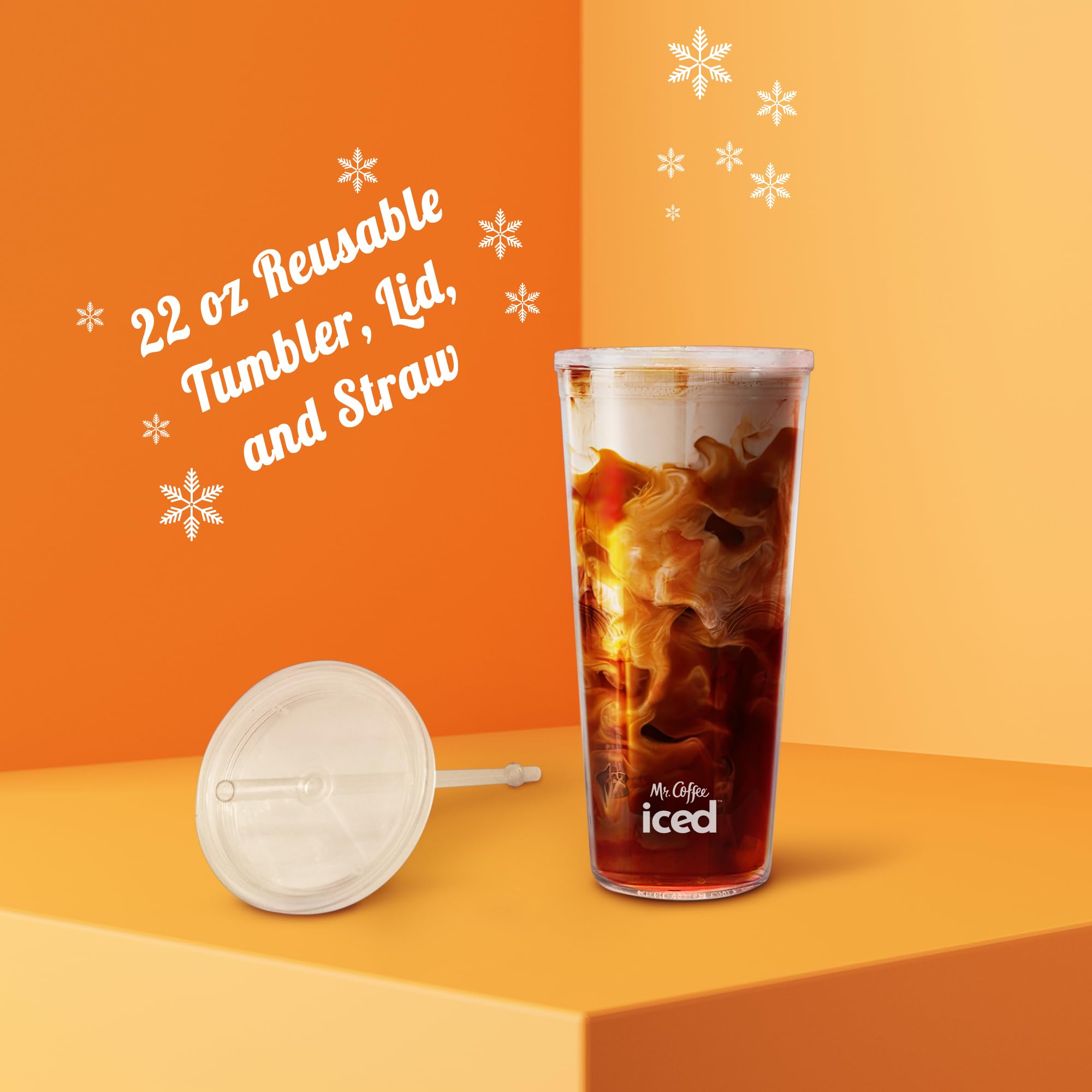 Mr. Coffee dual-sided scoop and measurements shown for precise coffee ratios.