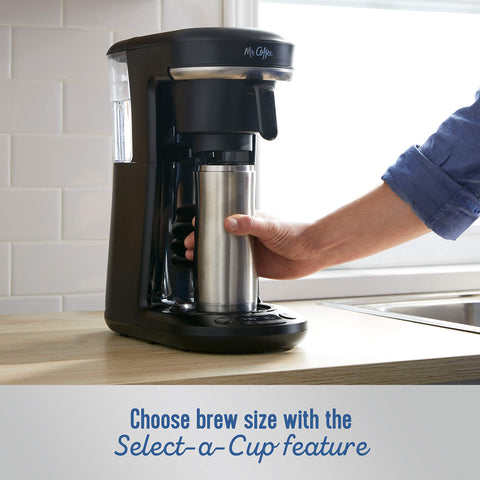 Mr. Coffee removable reservoir makes filling easy and cleanup quicker.